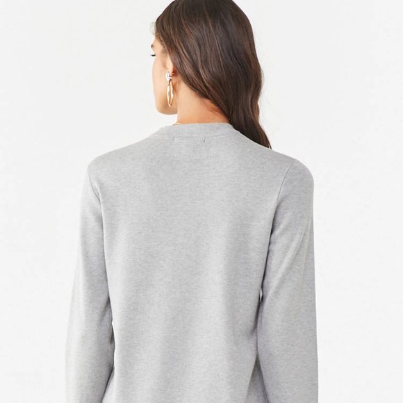 Forever 21 Womens Mini Sweater Dress Grey Small - Picture 6 of 6